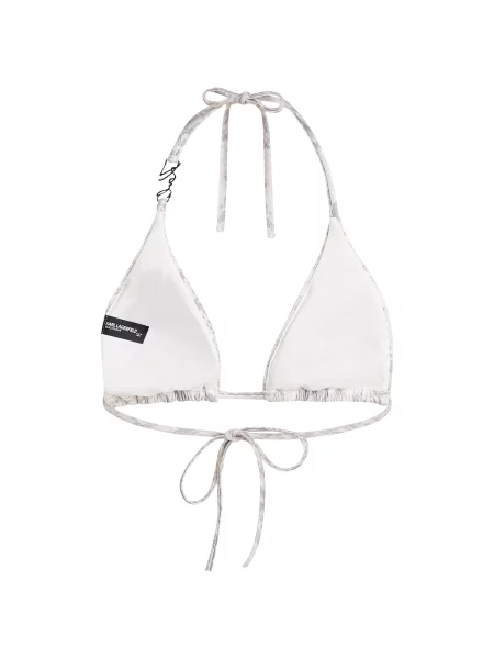Karl Lagerfeld Bikinový top Triangel-Bikini-Oberteil svetlohnedá