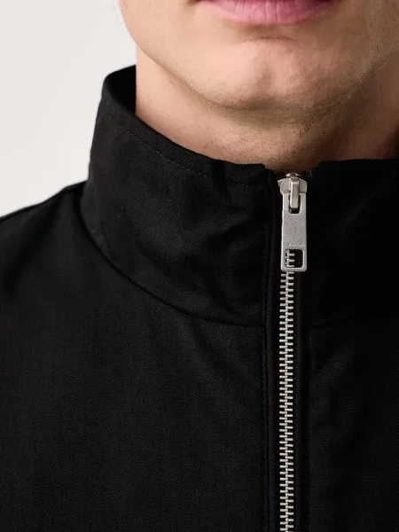 Calvin Klein átmeneti kabát férfi gyapjúval fekete