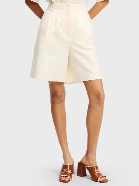 Лляні шорти Karl Lagerfeld білі