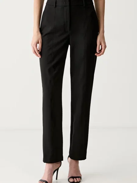 Karl Lagerfeld pantaloni de costum pentru femei cu vâscoză negru