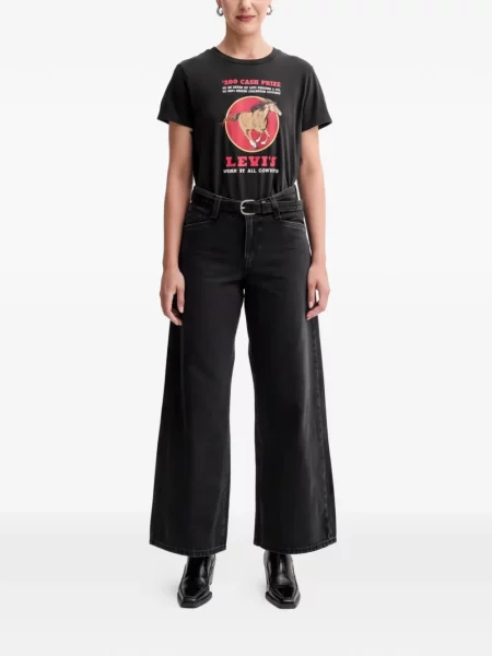 Hímzett kötött csíkos szoknya Levi's® szürke