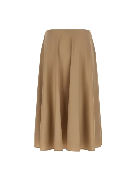 Spódnica Moschino ze stretchu beżowa