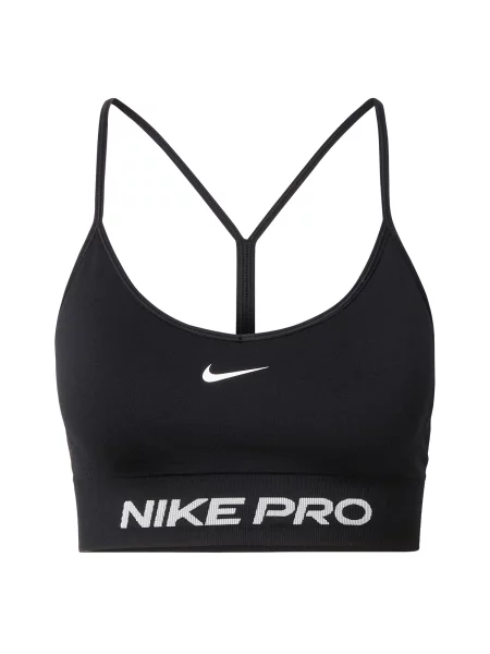 NIKE Sutien sport Pro negru alb