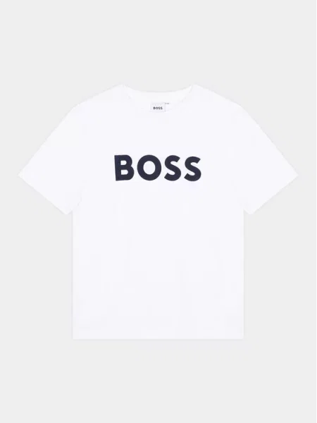 Dječja majica kratkih rukava BOSS bijela