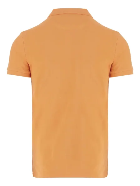 Lininė polo marškinėliai Polo Ralph Lauren oranžinė