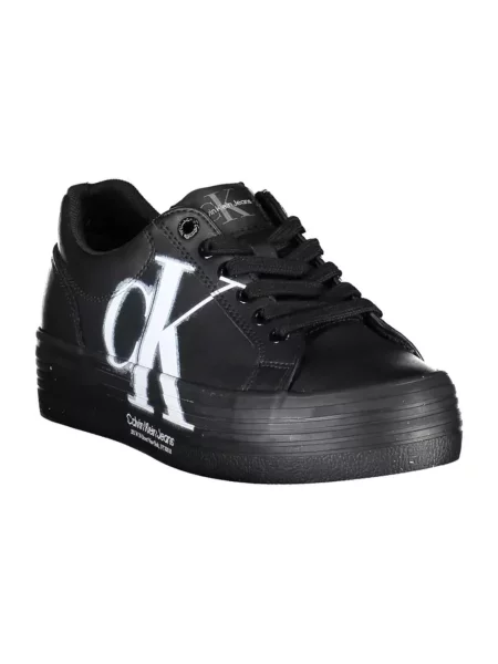 Trampki Calvin Klein skórzane czarne