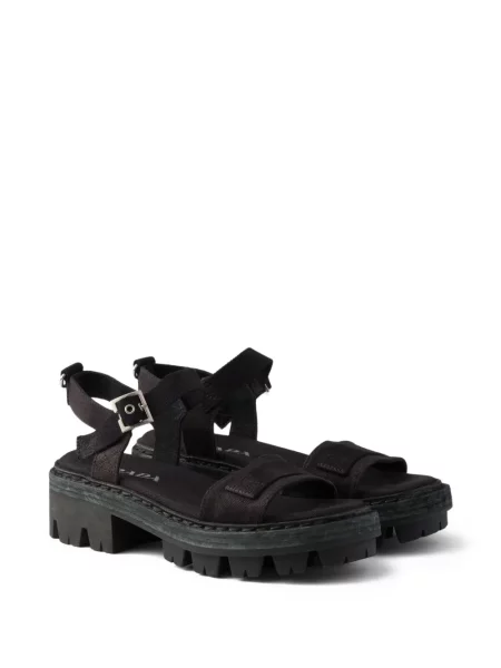 Platno sandale Prada crna