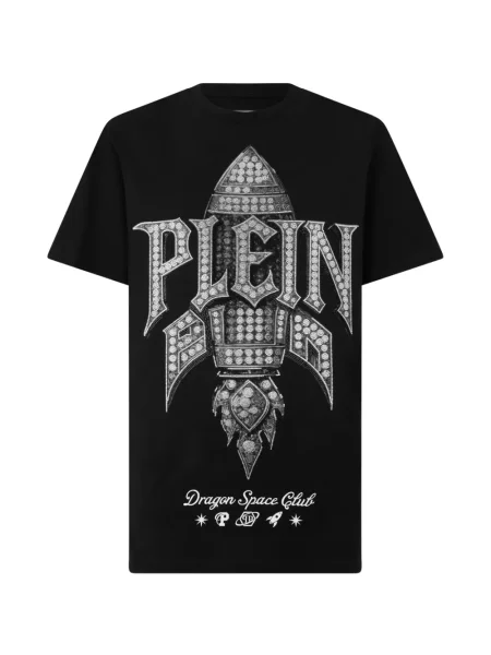 Tricou Philipp Plein cu imagine negru