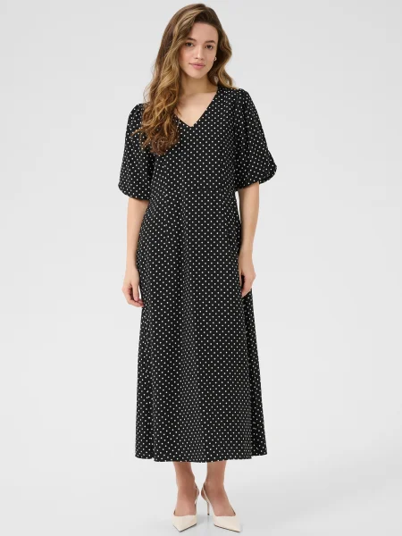 Kaffe Rochie KAGwen negru alb