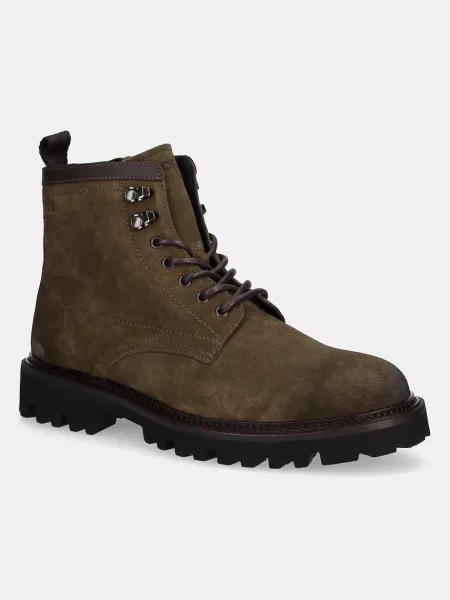 Botine Boss din piele negru