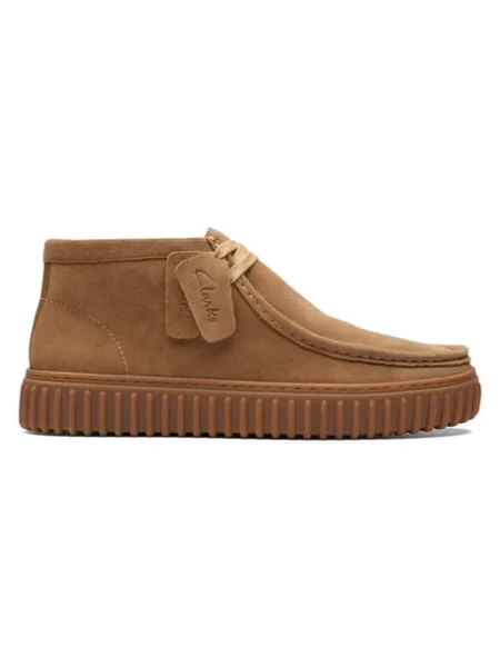 Clarks Kotníková obuv Torhill Hi Hnědá béžové