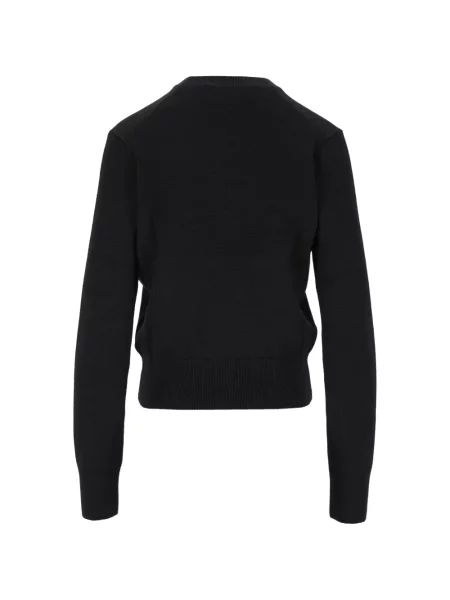 Pulover Ami Paris de lână negru