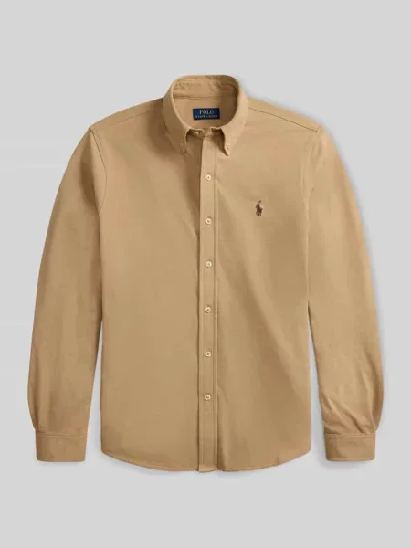 Koszula casualowa o kroju regular fit z czystej bawełny Polo Ralph Lauren beżowa