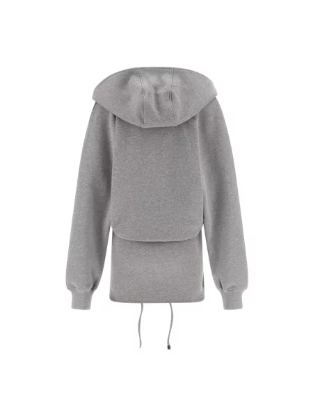 Bluza z kapturem The Attico z kapturem szara