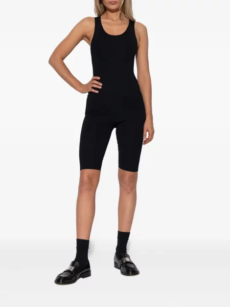 Szorty Entire Studios prążkowane czarne