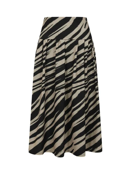 HotSquash Fustă maro deschis negru