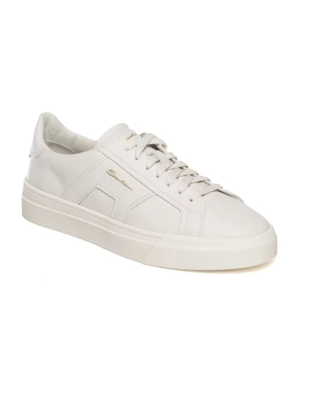Sneakersy Santoni skórzane białe