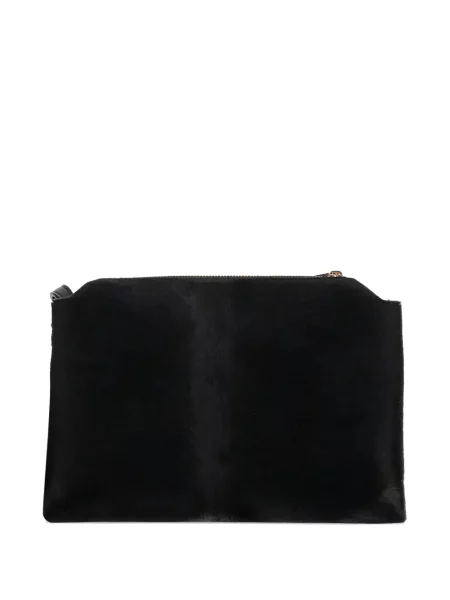 Geanta de piele Khaite din piele negru