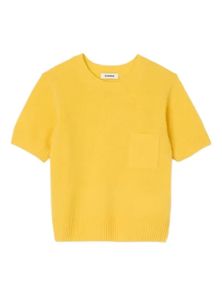 Top Sandro scurt galben