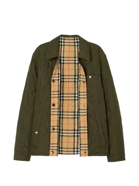 Matlasat cămașă Burberry verde