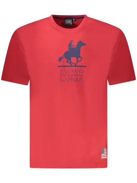Polo majica U.s. Grand Polo s kratkimi rokavi rdeča