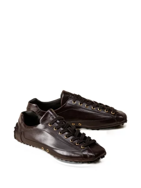 Δερμάτινα sneakers Car Shoe καφέ