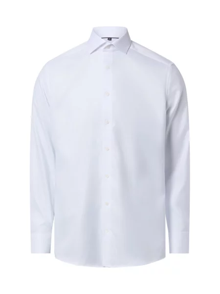 Finshley & Harding koszula non-iron Mężczyźni Modern Fit jednolity 38 biały