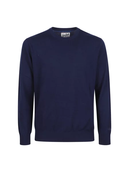 Sweter Mc2 Saint Barth z dżerseju niebieski