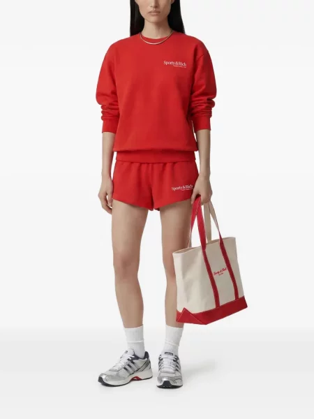 Шорти Sporty & Rich с принт червено