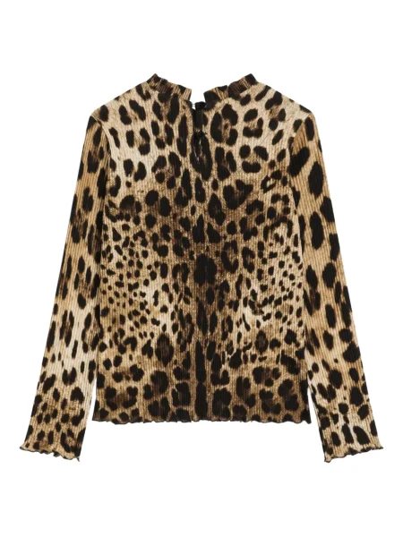 Sweter z golfem dziecięcy Dolce And Gabbana brązowy