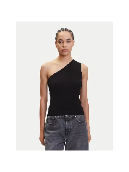 JDY Топ Nanna Slim Fit чорний