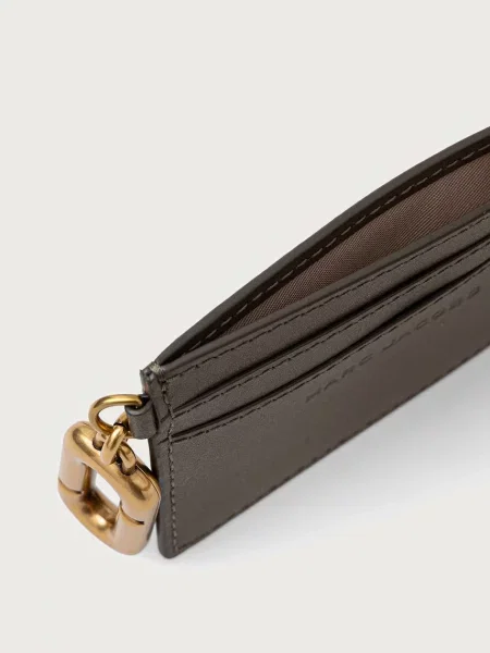 MARC JACOBS etui na karty skórzane CARD CASE beżowy