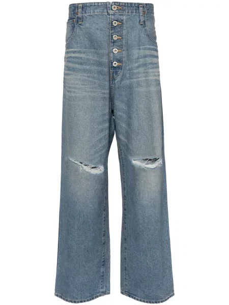 Blugi Junya Watanabe Man rupți albastru