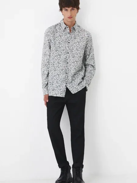 Риза Medicine мъжка с кройка по тялото с класическа яка