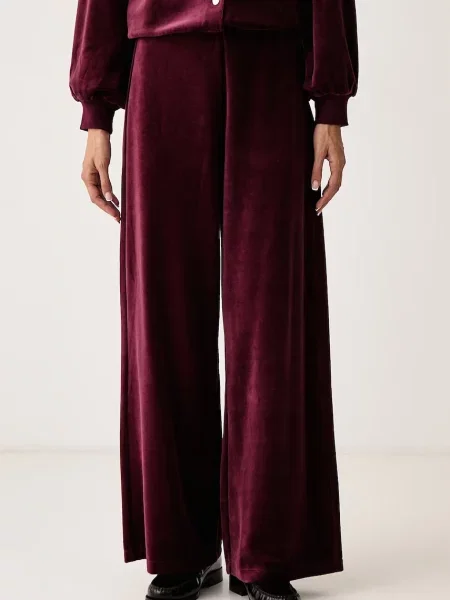 DKNY pantaloni de trening pentru femei din velur