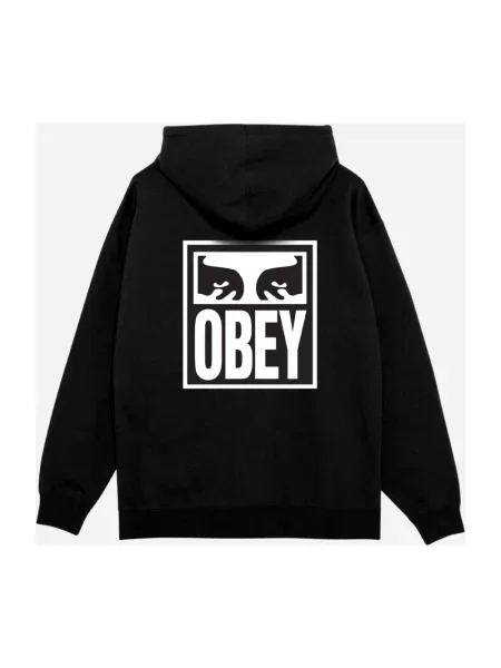 Bluza z kapturem Obey czarna