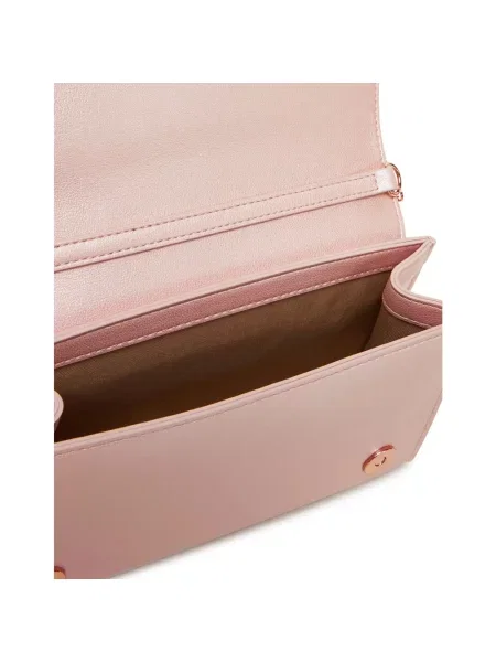 Torebka skórzana Love Moschino różowa