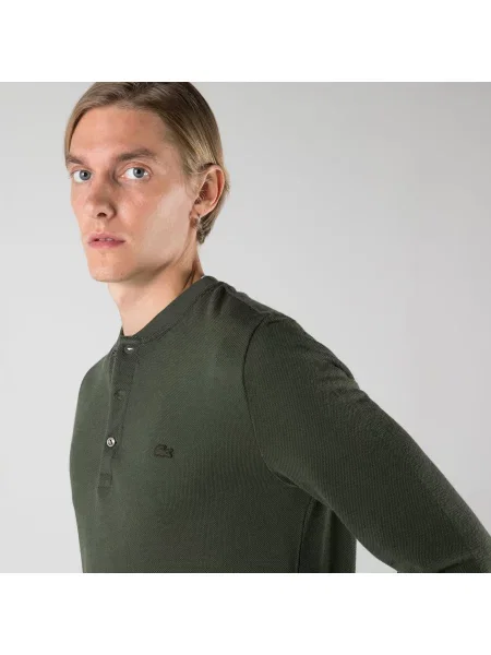 Поло Lacoste зеленое