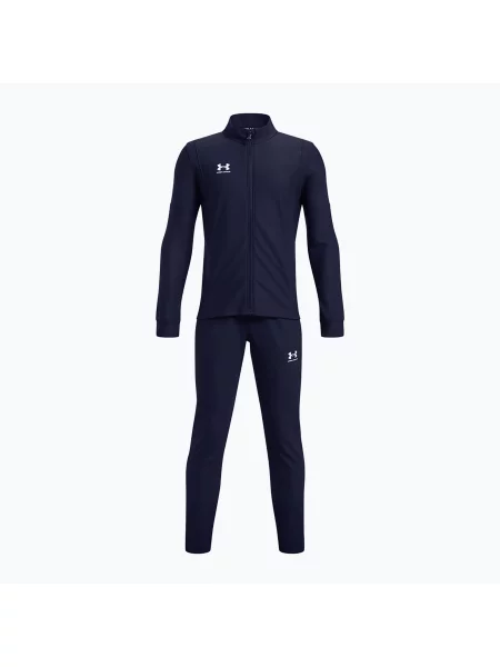 Zestaw piłkarski dziecięcy Under Armour Challenger Tracksuit midnight navy/white biały