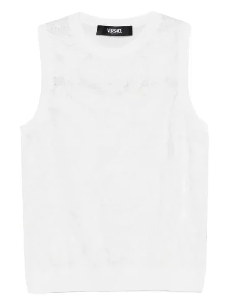 Top Versace tricotate alb