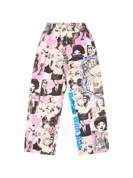 Pantaloni Better With Age alergare roz