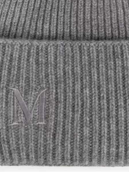 Căciulă Max Mara cu broderie gri