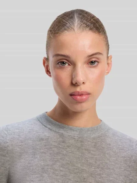 Sweter w kroju slim fit z mieszanki wełny z dodatkiem lyocellu i kaszmiru model Sallya' Hugo