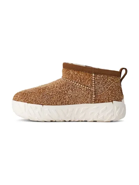 Классические мини сапоги Ugg на запах коричневые