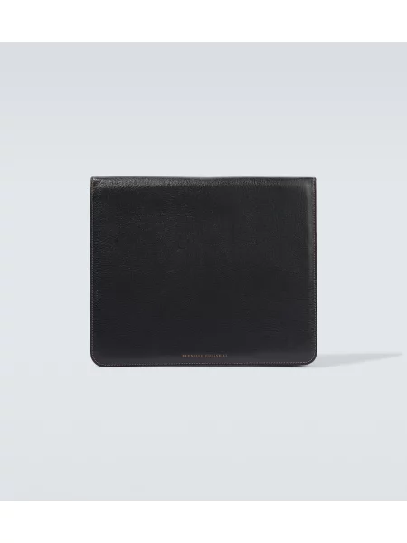Portofel Brunello Cucinelli din piele negru