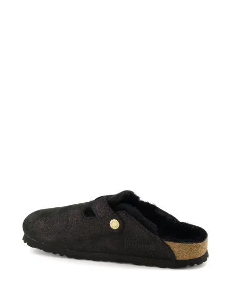 Mules Birkenstock με αγκράφα μαύρο