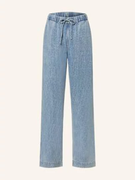 Samsøe Samsøe Kalhoty Sahoysa V Džínovém Vzhledu denim blue modré