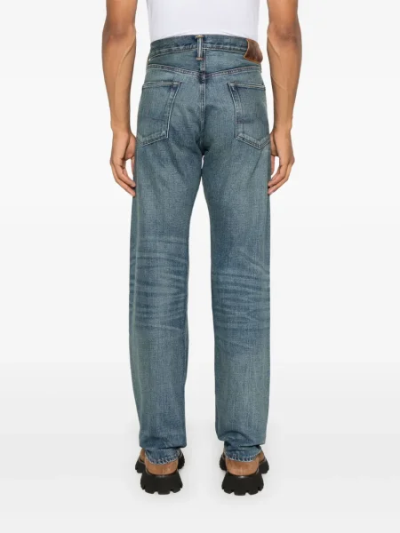 Blugi Ralph Lauren Collection cu broderie albastru