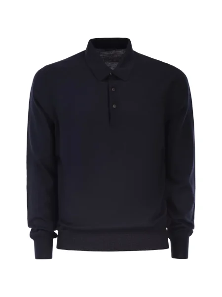 Polo Kiton lung albastru