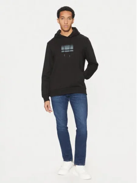 Calvin Klein Mikina Gradient Logo černá